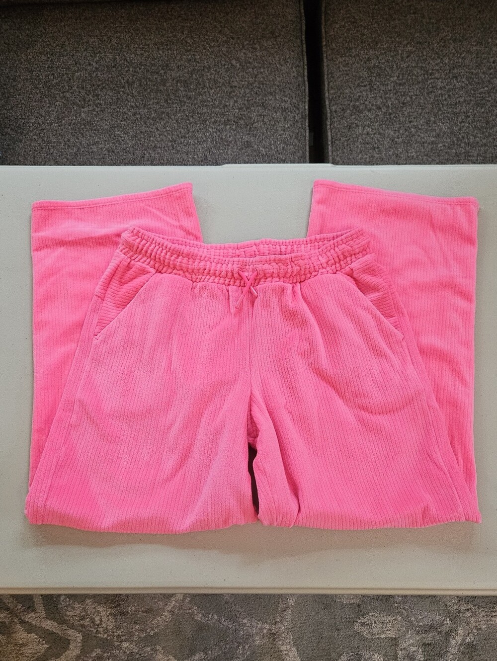 All in Motion Girls Hot Pink Ribbed Activewear Sweatpants Size Kids Xtra Large